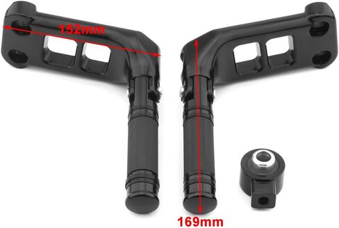 Chcury1 Passenger Footpeg Bracket Footrest Kit For Harley-DAVIDSON V-Rod VRSCAW 2007 2008 Aluminum Black in Kuwait