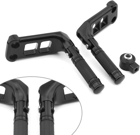 Chcury1 Passenger Footpeg Bracket Footrest Kit For Harley-DAVIDSON V-Rod VRSCAW 2007 2008 Aluminum Black in Kuwait