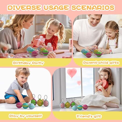 Fidget Toys Stress Balls for Kids, Sensory Ball Toys and Textured Silicone Slap Bracelets , Sensory Fidget Toys for Anxiety Relief, Autism ADHD Stress Relief Toy, Classroom Prize, Party Favors in Saudi Arabia