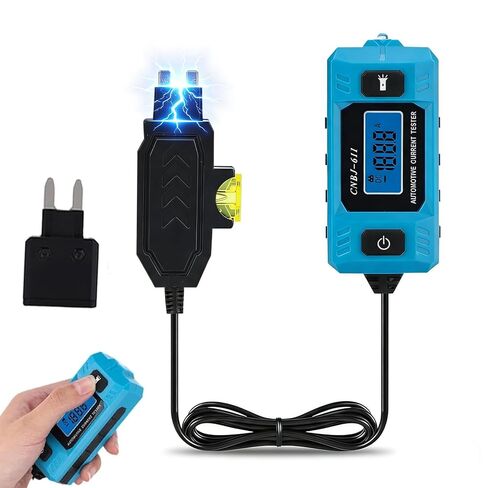 Automotive Circuit Fault Probe Tester, 20A 48V-High-Precision Car Fuse Tester Automotive Current Tester Car Circuit Fault Finder with LED Display Front Light, 2-in-1 Wire Tracer Short Finder in Saudi Arabia