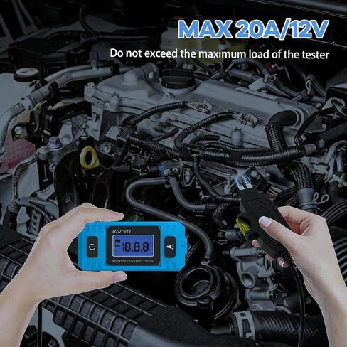 Automotive Circuit Fault Probe Tester, 20A 48V-High-Precision Car Fuse Tester Automotive Current Tester Car Circuit Fault Finder with LED Display Front Light, 2-in-1 Wire Tracer Short Finder in Saudi Arabia