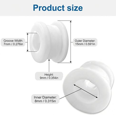 2 Pcs Shifter Cable Bushing Kit, Shift Linkage Bushing Kit, Compatible with Ford Focus MK Automatic Transmission Shift Linkage DG9Z-7K340-A, Shifter Cable BushingReplace(White) in Saudi Arabia