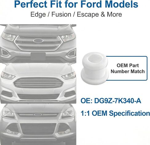 2 Pcs Shifter Cable Bushing Kit, Shift Linkage Bushing Kit, Compatible with Ford Focus MK Automatic Transmission Shift Linkage DG9Z-7K340-A, Shifter Cable BushingReplace(White) in Saudi Arabia