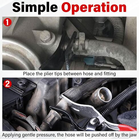 Sixzoo Hose Removal Pliers, Hose Removal Tool, Car Hose Remover Pliers for Auto Fuel and Vacuum Line Tube, Separator Pliers for Marine Oil Vehicle Hose Pipes in Saudi Arabia