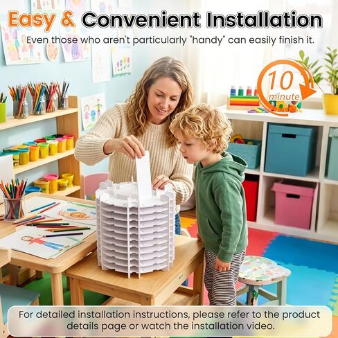 Rotating Ink Pad Storage Rack 144 Grids for 3" X 3" & 1.3" X 1.3" Ink Pads, Mini Cube Caddy Stamp Pad Organizer Holder 360° Rotating for Desktop, Home Office and School Etc. in Saudi Arabia