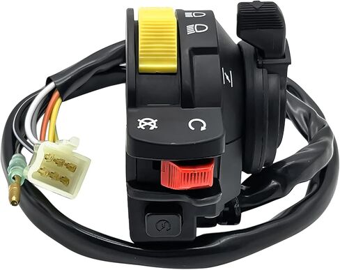 M MATI Left Handlebar Start Stop Headlight Switch for Suzuki QuadRunner 250 LT-F250 1988-1989 37400-19B05 in Kuwait