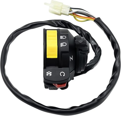 M MATI Left Handlebar Start Stop Headlight Switch for Suzuki QuadRunner 250 LT-F250 1988-1989 37400-19B05 in Kuwait