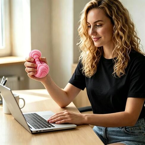 Textured Squishy Stress Ball, Soft Fidget for Anxiety Relief, Sensory Squishy Ball to Increase Hand Flexibility & Relieve,Ultra Squishy and Moldable Slow Rise for (Orange) in Saudi Arabia