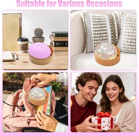 2 Pcs Dumpling Stress Balls – Real Dumpling Squeeze Fidget Sensory Toy, Soft Squeeze Decompression Dough Mystery Box Style Dumplings Set Toy for Anxiety Relief Desk in Saudi Arabia
