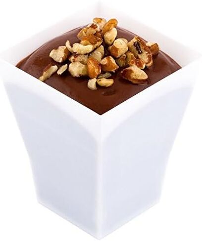 Restaurantware LIDS ONLY: 1.8 Inch Bonito Dessert Cup Lids 100 Plastic Lids For Bonito Appetizer Cups - Cups Sold Separately Snug Fit Clear Plastic Dessert Shooter Plastic Lids Secure Fit in Saudi Arabia
