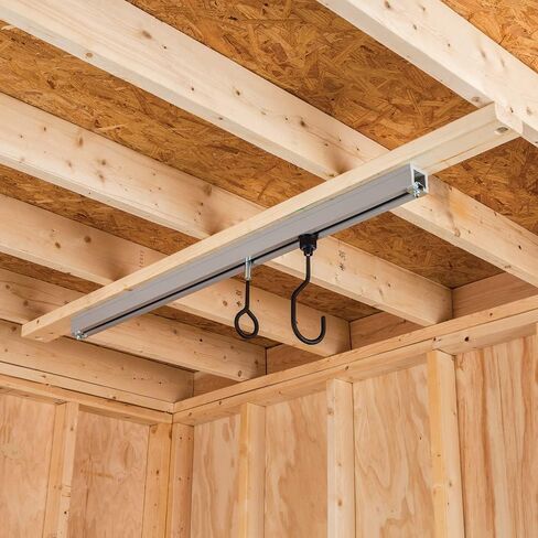 مسارات Rockler 4 لنظام مسار السقف - مسار للعربة المتدحرجة والخطافات - مسار سقف متين من PVC - رائع لأدوات التعليق، وأضواء المرافق، والمزيد - ملحقات التعليق سهلة التركيب in Kuwait