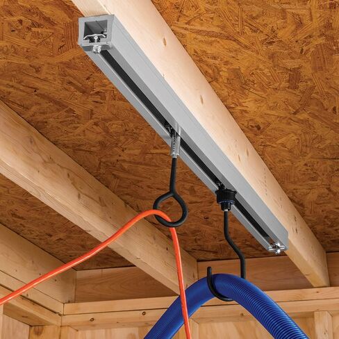 مسارات Rockler 4 لنظام مسار السقف - مسار للعربة المتدحرجة والخطافات - مسار سقف متين من PVC - رائع لأدوات التعليق، وأضواء المرافق، والمزيد - ملحقات التعليق سهلة التركيب in Kuwait