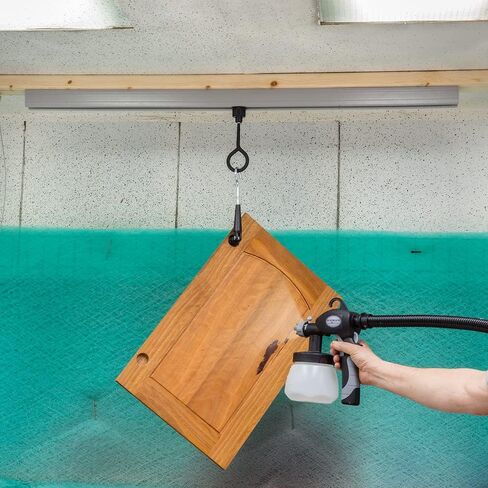 مسارات Rockler 4 لنظام مسار السقف - مسار للعربة المتدحرجة والخطافات - مسار سقف متين من PVC - رائع لأدوات التعليق، وأضواء المرافق، والمزيد - ملحقات التعليق سهلة التركيب in Kuwait