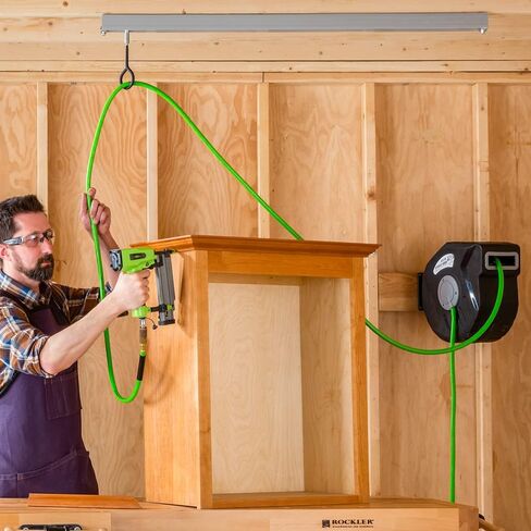 مسارات Rockler 4 لنظام مسار السقف - مسار للعربة المتدحرجة والخطافات - مسار سقف متين من PVC - رائع لأدوات التعليق، وأضواء المرافق، والمزيد - ملحقات التعليق سهلة التركيب in Kuwait