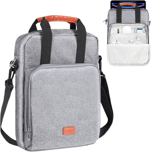 DTTO 13-12.9 Inch Sleeve Bag with Shoulder Strap, Double Handle Carrying Case Fits MacBook Neo, iPad Air 13-inch/iPad Pro 13-inch, iPad Pro 12.9-inch M2&M1 (2022-2018), Gray in Kuwait