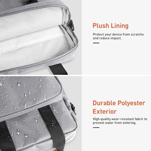 DTTO 13-12.9 Inch Sleeve Bag with Shoulder Strap, Double Handle Carrying Case Fits MacBook Neo, iPad Air 13-inch/iPad Pro 13-inch, iPad Pro 12.9-inch M2&M1 (2022-2018), Gray in Kuwait