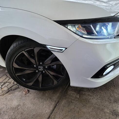 LED Side Marker Light Replacement for Civic (10th Gen) Coupe/Hatchback/Sedan 2016-2021, 2PCS Front Side Position Fender Driving Lamp, Clear Lens in Kuwait