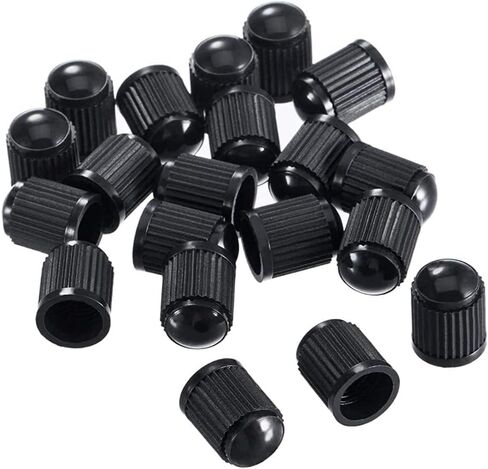 Universal Tire Valve Dust Caps, 0.39 x 0.5 inch, 10-Pack, Black in Saudi Arabia