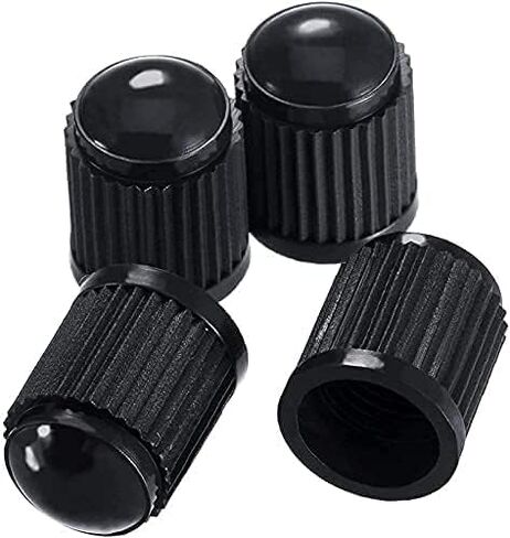 Universal Tire Valve Dust Caps, 0.39 x 0.5 inch, 10-Pack, Black in Saudi Arabia