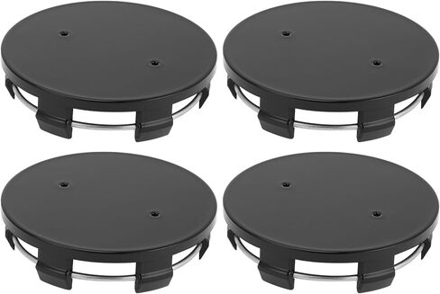 4 Pcs 70mm 2.76" OD - Universal Car Wheel Hub Center Caps - Car SUV Trucks Auto Hub Covers Scratch Resistant Rustproof - Durable Plastic Gloss Black in Kuwait