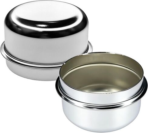2PCS 1.98" Trailer Hub Dust Caps, Trailer Axle Caps Kit, Wheel Bearing Dust Cap Cup Grease Cover Replacement, Hub Bearing Cover Compatible with 2000-3500 lbs Lube Towed Vehicle Camper RV in Saudi Arabia