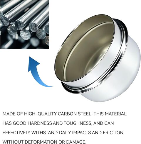 2PCS 1.98" Trailer Hub Dust Caps, Trailer Axle Caps Kit, Wheel Bearing Dust Cap Cup Grease Cover Replacement, Hub Bearing Cover Compatible with 2000-3500 lbs Lube Towed Vehicle Camper RV in Saudi Arabia