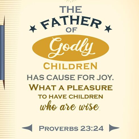 Prime Greetings Religious Son Father's Day Card, Made in America, Eco-Friendly, Thick Card Stock with Premium Envelope 5in x 7.75in, Packaged in Protective Mailer in Kuwait