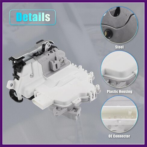 Rear Right Passenger Side Power Door Lock Actuator Motor for Audi A4 A5 A6 A7 A8 Q3 Q5 Q7 Door Latch Actuator Assembly No.8K0839016G/8K0839016D White Premium Fit Design in Kuwait