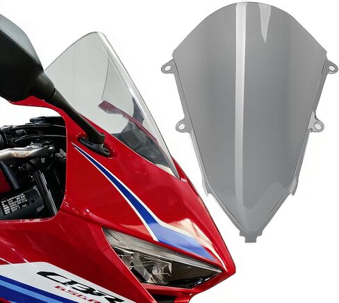 دراجة نارية WOOGA متوافقة مع HO&N&DA CBR650R CBR 650R 2019-2025 للتجول في الزجاج الأمامي للرياح وحاجب الرياح الأمامي وحاجب Viser CBR 650 R (دخان أسود) in Kuwait