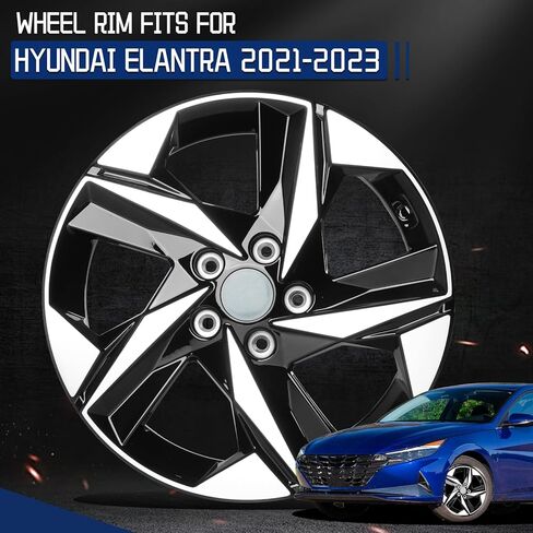 New Replacement Rim 17"x7" Silver Premium Aluminum Alloy Wheel Rims Fit for Hyundai Elantra 2021 2022 2023, Direct Fit and OE Stock Specs 17x7 inch Rim in Saudi Arabia