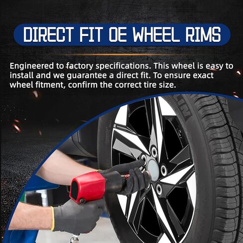 New Replacement Rim 17"x7" Silver Premium Aluminum Alloy Wheel Rims Fit for Hyundai Elantra 2021 2022 2023, Direct Fit and OE Stock Specs 17x7 inch Rim in Saudi Arabia