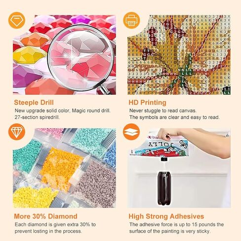 WSLWXSHM Diamond Art Painting Kits for Adults Flower, Round Full Drill Diamond Art Kits, 5D DIY Paint with Diamonds Crafts for Home Wall Decoration Gifts 12×16Inch, Lily in Kuwait