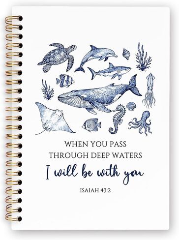dvhdajed Christian Jesus Feeds the 5000 Spiral Notebook, Religious Fish and Loaves Journaling Notebooks, Bible Verse Spiral Journal, Christian Office School Supplies Gifts for Women Men, 5.5x8.3 Inch in Saudi Arabia