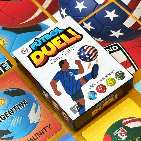 لعبة بطاقات كأس العالم 2026 - لعبة مواجهة للمراهقين والعائلة، فرق الولايات المتحدة الأمريكية والعالمية، لعبة عائلية للأطفال والكبار، للأعمار من 7 سنوات فما فوق، 2-4 لاعبين in Kuwait