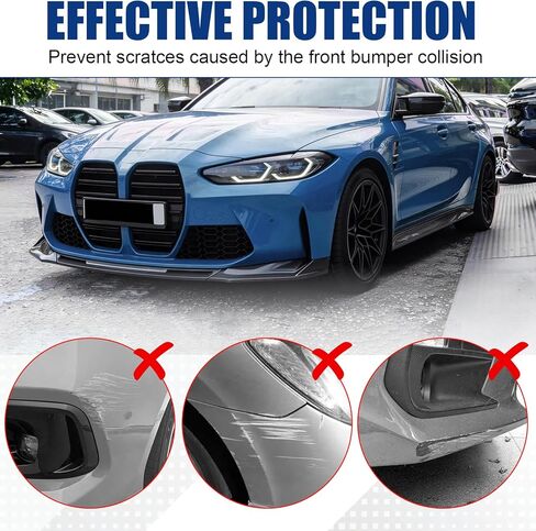 Front Bumper Lip Compatible with 2021-2026 BMW G80 M3 G82 G83 M4, Gloss Black V-Style Air Splitter Chin Body Kit in Saudi Arabia