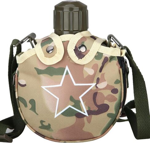 OutdoorPioneer Lightweight Insulated Canteen - 27oz Portable Stainless Steel Water Bottle with Compass Cap - Perfect for Hiking, Camping, Cycling, and Travel - Includes Gift Camo Bag in Saudi Arabia