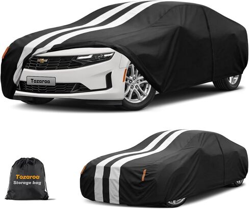 Multi-Layer Car Cover Custom Fit for Chevrolet Camaro ZL1 SS Z28 (1970-2026), 100% Waterproof All Weather for Automobiles, Gift with Towel, Heavy Duty Car Covers for Rain Sun UV Protection. in Saudi Arabia