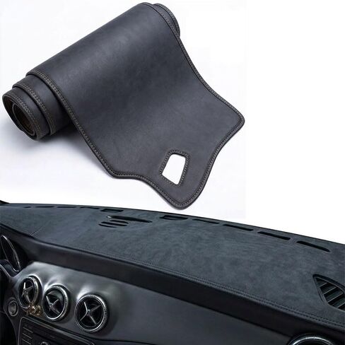 Dash Cover Mat for Buick Envision 2018 2019 2020, Custom Fit Dashboard Cover with Speaker & Vent Cutouts, Non-Slip Dash Pad, Sun Glare & Heat Reduction,A Black in Kuwait