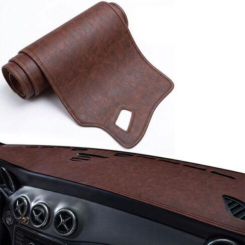 Dash Cover Mat for Buick Envision 2018 2019 2020, Custom Fit Dashboard Cover with Speaker & Vent Cutouts, Non-Slip Dash Pad, Sun Glare & Heat Reduction,A Black in Kuwait