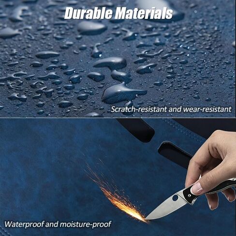 Dash Cover Mat for Jaguar F-PACE 2024, Dashboard Pad Carpet, Non-Slip Interior Dash Protective Cover, Partsable Sunshade Anti Glare Leather Pad,A Blue in Kuwait