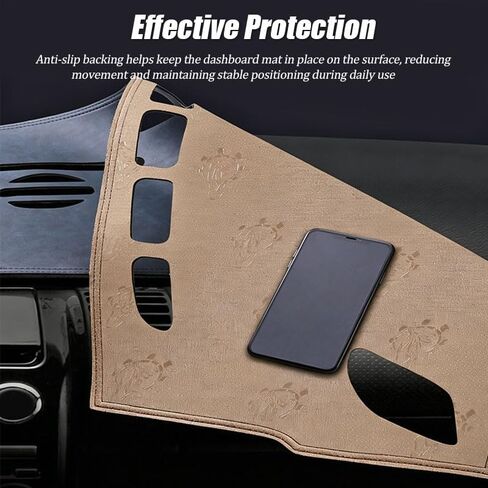 Dash Cover Mat for Jaguar F-PACE 2024, Dashboard Pad Carpet, Non-Slip Interior Dash Protective Cover, Partsable Sunshade Anti Glare Leather Pad,A Blue in Kuwait