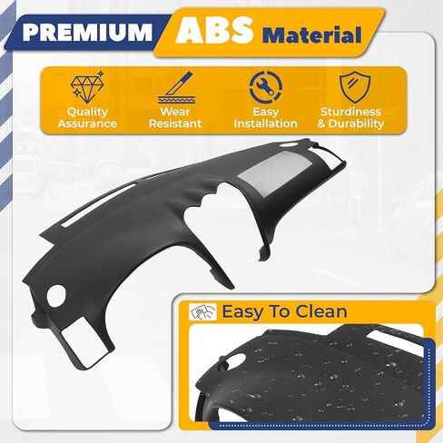Dashboard Cover Compatible with 2008 2009 2010 2011 2012 Nissan Altima Plastic(ABS) Painted+Textured Black in Kuwait