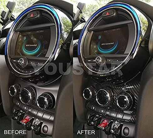 UNICUS Center Dashboard Console Cover 1x Compatible with Mini Cooper F55 F56 F57 Carbon Effect in Saudi Arabia