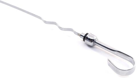 CFR Performance Steel Oil Pan Dipstick – Chrome Finish | Fits 1983–1993 Ford Mustang 427/460/7.5L Big Block Engines in Kuwait