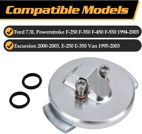 F4TZ-6753-A Dipstick Adapter Repair Kit Replacement for Ford 7.3L Powerstroke F250 F350 F450 F550 1994-2003 E250 E350 Van 1995-2003 Excursion 2000-2003 Replaces F4TZ-6751-B Oil Dipstick in Kuwait