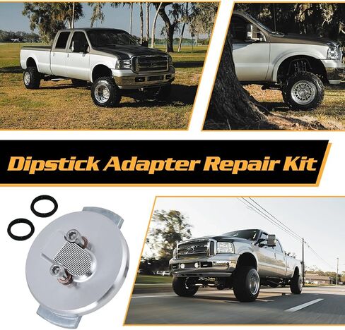 F4TZ-6753-A Dipstick Adapter Repair Kit Replacement for Ford 7.3L Powerstroke F250 F350 F450 F550 1994-2003 E250 E350 Van 1995-2003 Excursion 2000-2003 Replaces F4TZ-6751-B Oil Dipstick in Kuwait