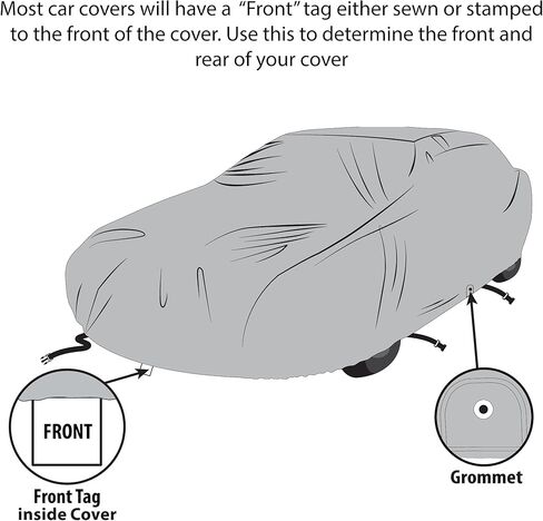 2 Layer Lightweight Custom Fit Car Cover for Mini Cooper S 2025-2026 Durable Dustproof Full Coverage Windproof with Mirror Pockets in Kuwait