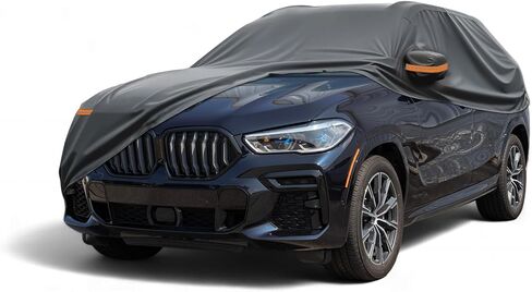 غطاء سيارة مقاوم للماء مناسب تمامًا لسيارة BMW X5 لجميع الأحوال الجوية للسيارات في الهواء الطلق والثلج والشمس والغبار وحماية من الأشعة فوق البنفسجية، غطاء خارجي كامل مع سحاب للباب in Kuwait