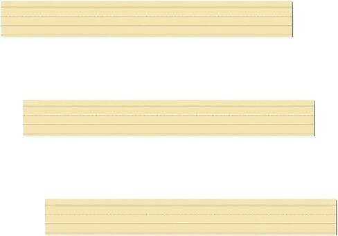 School Smart Ruled Sentence Strips, 3 x 24 Inches, Manila, Pack of 100 - 6468 in Saudi Arabia