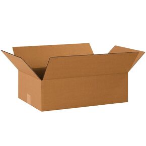 BOX USA 20 x 12 x 6 Corrugated Cardboard Boxes, Flat 20"L x 12"W x 6"H, Pack of 25 | Shipping, Packaging, Moving, Storage Box for Home or Business, Strong Wholesale Bulk Boxes